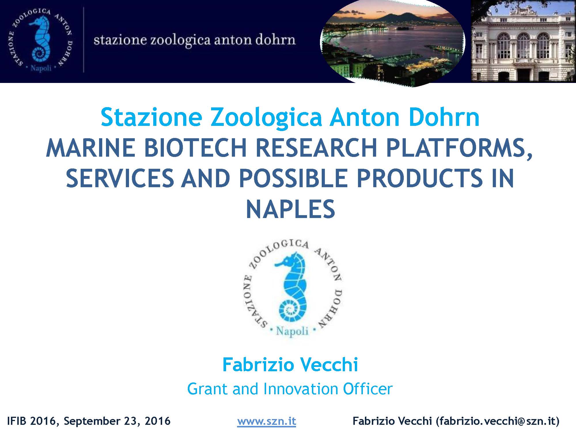 Marine Biotech Research Platforms